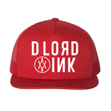 DLord Ink - Red Mesh Snapback