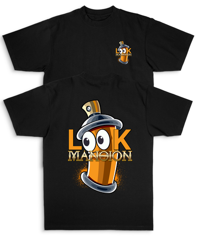 Look Mansion Spray Can - Black Tee